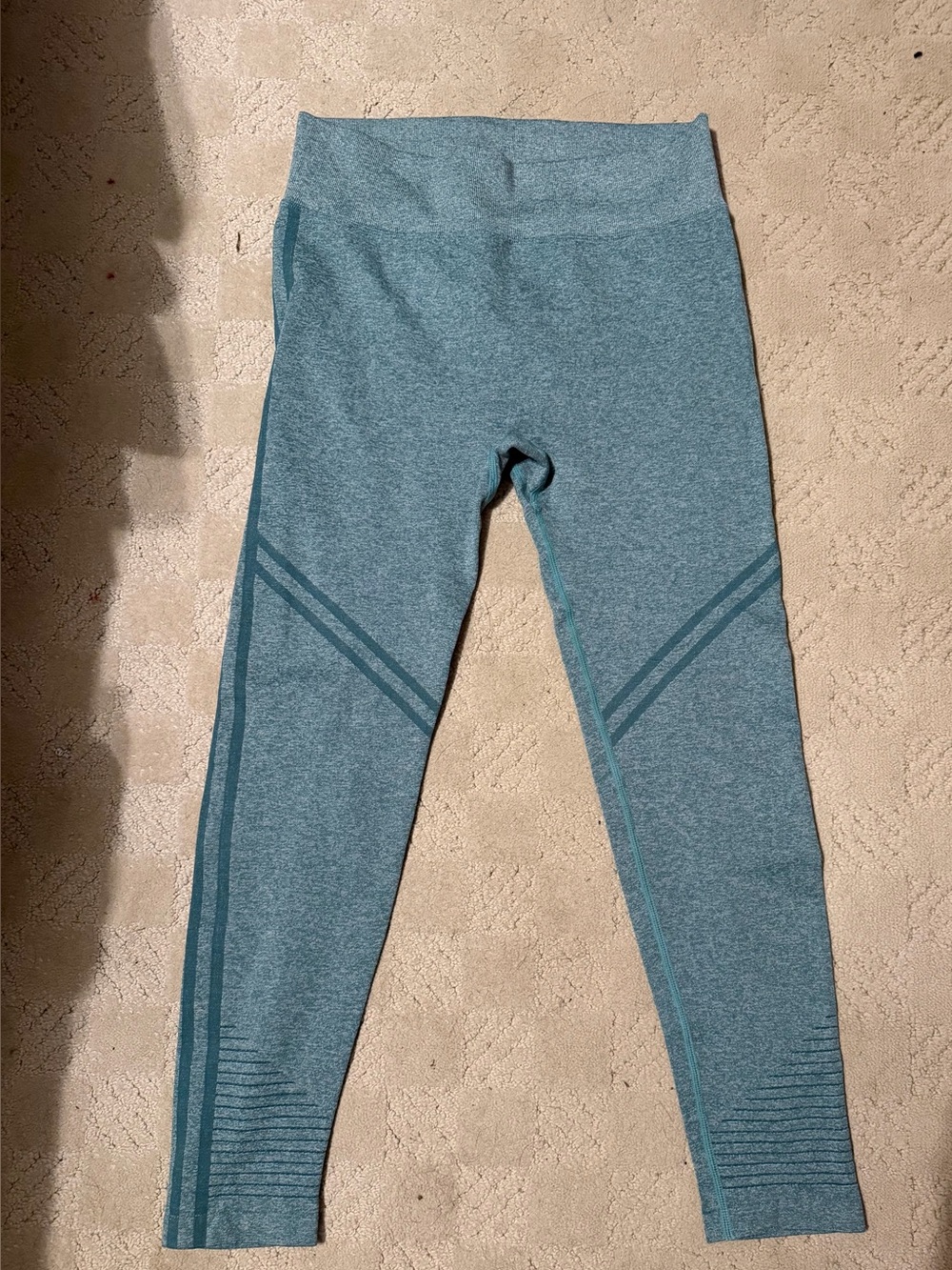 Lululemon Green Heather High Rise Leggings Women’s Athletic Workout XL